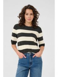 Kaffe Sweter w kolorze czarno-kremowym rozmiar: S. Brązowe swetry klasyczne damskie Kaffe, s, bez kołnierzyka. Za 60.99 zł.