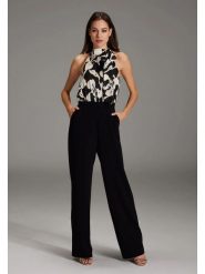 SWING Kombinezon w kolorze czarnym rozmiar: 36. Czarne kombinezony damskie Swing, bez wzorów, bez kołnierzyka, bez ramiączek. Za 283.48 zł.