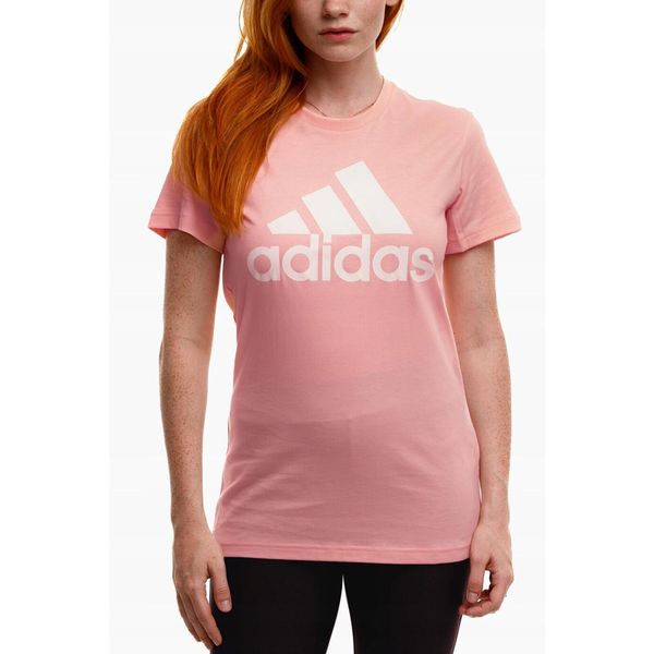 Adidas Koszulka Kobieta t-shirt bluzka z krótkim rękawem sportowa r. XS. Czerwone bluzki sportowe damskie Adidas, xs, z bawełny, bez kołnierzyka, bez ramiączek. Za 54.00 zł.