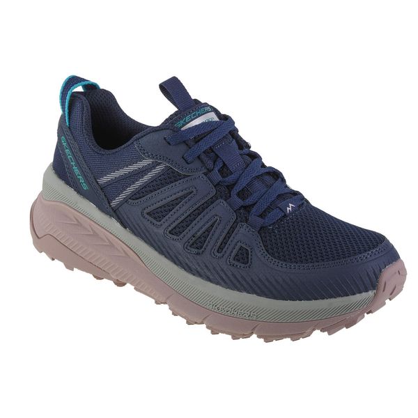 Buty sportowe damskie, Switch Back - Cascades. Niebieskie buty sportowe na co dzień damskie Skechers, bez wzorów, trekkingowe, Skechers Sport. Za 289.99 zł.