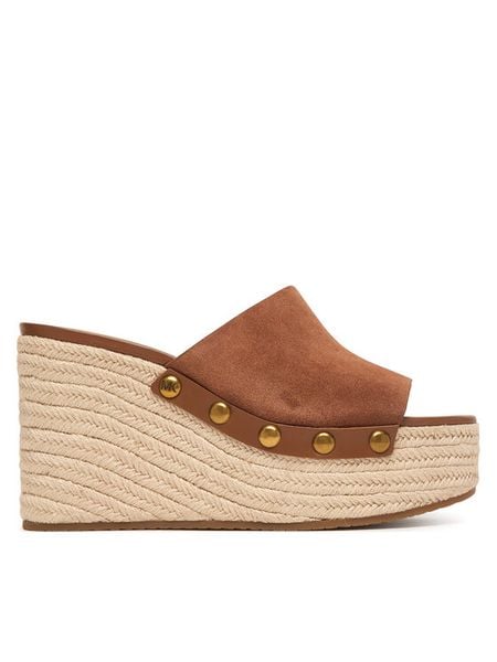 MICHAEL Michael Kors Espadryle Mayes 40S6MYMS1S Brązowy. Brązowe espadryle damskie MICHAEL Michael Kors, bez wzorów, ze skóry, bez obcasa. Za 739.99 zł.
