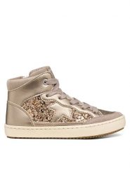 Geox Sneakersy J Kalispera Girl J664GB 0NFEW C6028 S Złoty. Żółte buty sportowe dziewczęce Geox, bez wzorów, ze skóry, bez zapięcia. Za 319.99 zł.