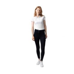 Termoaktywne legginsy jeździeckie damskie z pełnym gripem Horze Mira. Niebieskie bielizna termoaktywna damska HORZE, l, bez wzorów, z materiału. Za 391.00 zł.