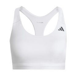 Biustonosz dla kobiet adidas Optime Essentials. Białe biustonosze sportowe damskie Adidas, bez wzorów. Za 198.50 zł.