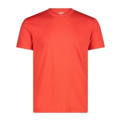T-shirt CMP. Czerwone t-shirty męskie CMP, bez wzorów, z materiału, bez kołnierzyka. Za 52.99 zł.