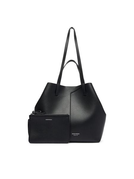 Emporio Armani Torebka EW005668 AF29459 Czarny. Czarne torebki klasyczne damskie Emporio Armani, bez wzorów, ze skóry, bez dodatków. Za 2,764.00 zł.