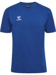 Koszulka Hummel Authentic. Niebieskie t-shirty sportowe męskie HUMMEL, l, z bawełny, bez ramiączek, do piłki nożnej. Za 190.00 zł.
