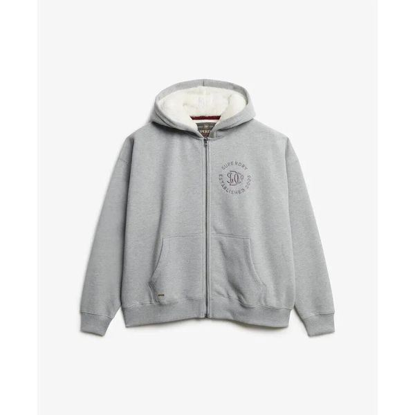 Bluza z kapturem Superdry Essential Logo HB. Szare bluzy z kapturem męskie Superdry., xl. Za 322.70 zł.