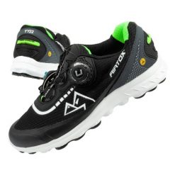 Buty trekkingowe Airtox Safety Powerbreeze YY220CA czarne. Czarne buty trekkingowe męskie z tkaniny, bez zapięcia. Za 212.19 zł.