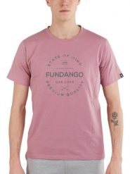 T-shirt męski Fundango Basic - T Logo-4 krótki rękaw. Fioletowe t-shirty męskie Fundango, m, bez wzorów, z bawełny, bez kołnierzyka. Za 99.00 zł.