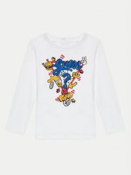 Guess Bluzka I4YI02 K8HM4 Biały Regular Fit. Białe t-shirty chłopięce Guess, z aplikacjami, z bawełny, bez ramiączek. Za 59.99 zł.