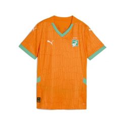 Damska koszulka domowa Wybrzeże Kości Słoniowej 2025 PUMA. Brązowe bluzki damskie Puma, s, z aplikacjami, sportowe, bez kołnierzyka, bez ramiączek. Za 419.00 zł.