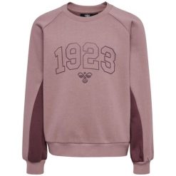 Bluza dla dziewczynki Hummel hmlKANNA. Fioletowe bluzy bez kaptura damskie HUMMEL, m, z bawełny. Za 182.70 zł.