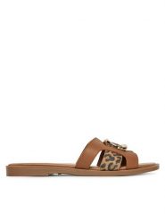 MEXX Klapki MX/024C-EST Brązowy. Brązowe klapki damskie Mexx, bez wzorów, ze skóry, bez obcasa. Za 229.99 zł.