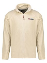 Geographical Norway Kurtka polarowa "Tug" w kolorze kremowym rozmiar: S. Brązowe kurtki męskie Geographical Norway, s, bez wzorów, z materiału, bez kaptura. Za 65.54 zł.
