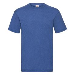 T-shirt Fruit Of The Loom Valueweight Adult Blue Jaspeado. Białe t-shirty damskie Fruit of the Loom, bez wzorów, z bawełny, bez kołnierzyka. Za 150.99 zł.