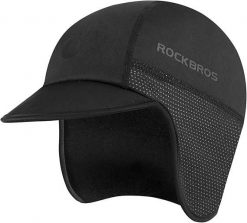Czapka rowerowa zimowa ROCKBROS ciepła i elastyczna. Czarne czapki męskie ROCKBROS, bez wzorów, z elastanu. Za 66.61 zł.