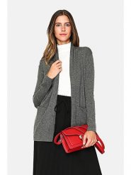 ASSUILI Kardigan w kolorze szarym rozmiar: 42. Szare kardigany damskie Assuili, bez wzorów, z kaszmiru. Za 173.99 zł.