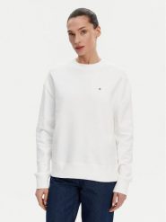 Calvin Klein Bluza K20K208092 Biały Regular Fit. Białe bluzy bez kaptura damskie CALVIN KLEIN, s, z bawełny. Za 239.99 zł.