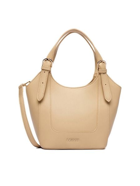 Lasocki Torebka CEO-LSK-M-003-09 Beżowy. Brązowe torebki klasyczne damskie Lasocki, bez wzorów, z materiału, bez dodatków. Za 159.99 zł.