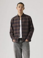 Levi's Koszula - Comfort fit - w kolorze brązowym rozmiar: S. Brązowe koszule męskie Levi's, s, bez wzorów, z bawełny, bez kołnierzyka, bez ramiączek. Za 147.65 zł.