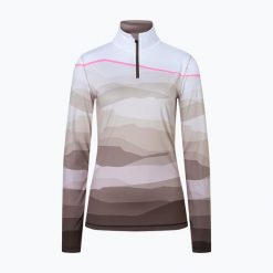 Bluza termoaktywna damska BOGNER FIRE+ICE Ilvy 3. Brązowe bluzy bez kaptura damskie s, z elastanu. Za 649.99 zł.