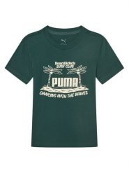 Puma T-Shirt MID90S Graphic 685152 Zielony Regular Fit. Zielone t-shirty chłopięce Puma, bez wzorów, z bawełny, bez ramiączek. Za 55.99 zł.