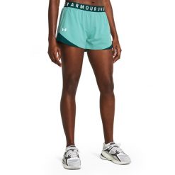 Spodenki damskie Under Armour Play Up Twist 3.0. Niebieskie spodenki sportowe damskie Under Armour, xl, na fitness i siłownię. Za 119.99 zł.
