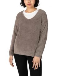 Timezone Sweter w kolorze szarobrązowym rozmiar: M. Brązowe swetry klasyczne damskie Timezone, m, bez kołnierzyka. Za 52.79 zł.