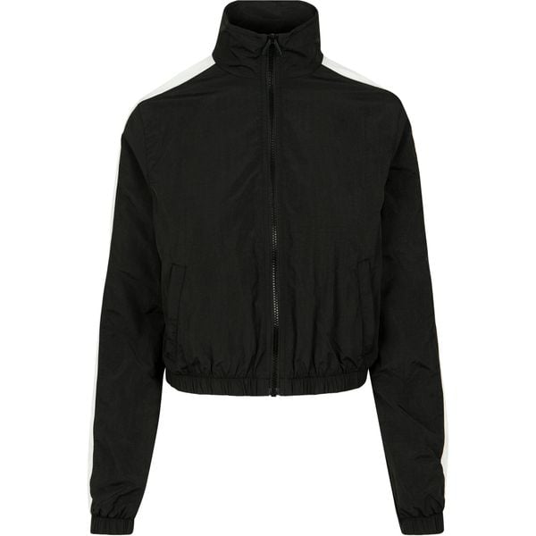 Damska klasyczna miejska parka w paski. Białe parki damskie Urban Classics, na zimę, bez wzorów. Za 191.00 zł.