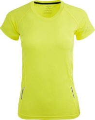 Bluza sportowa Jumper krótki rękaw - 100% poliester. Żółte bluzy sportowe damskie VOXOM, xs, bez wzorów, z materiału, bez ramiączek, krótkie, bez kaptura. Za 98.99 zł.