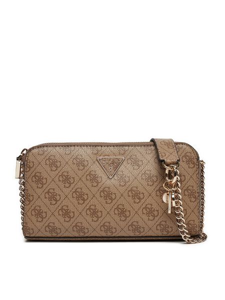 Guess Torebka HWESG9 51012 Beżowy. Brązowe listonoszki damskie Guess, z aplikacjami, ze skóry, bez dodatków. Za 319.99 zł.