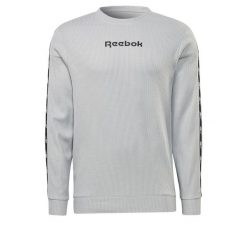Bluza sportowa męska Reebok HZ3322. Szare bluzy bez kaptura męskie Reebok, bez wzorów, sportowe, bez kołnierzyka, bez ramiączek. W wyprzedaży za 265.45 zł.