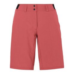 Szorty damskie VAUDE Loamer. Czerwone szorty damskie Vaude, bez wzorów, z materiału. Za 480.70 zł.