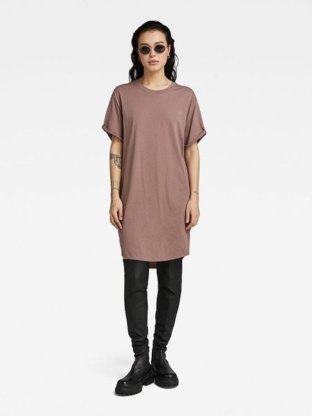 G-Star Koszulka w kolorze szaroróżowym rozmiar: L. Różowe bluzki damskie G-Star, l, bez wzorów, z bawełny, retro, bez kołnierzyka, bez ramiączek. Za 126.45 zł.