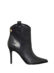 Liu Jo Botki w kolorze czarnym rozmiar: 41. Czarne botki damskie Liu Jo, z materiału, eleganckie, bez obcasa, na szpilce, bez zapięcia. Za 261.62 zł.