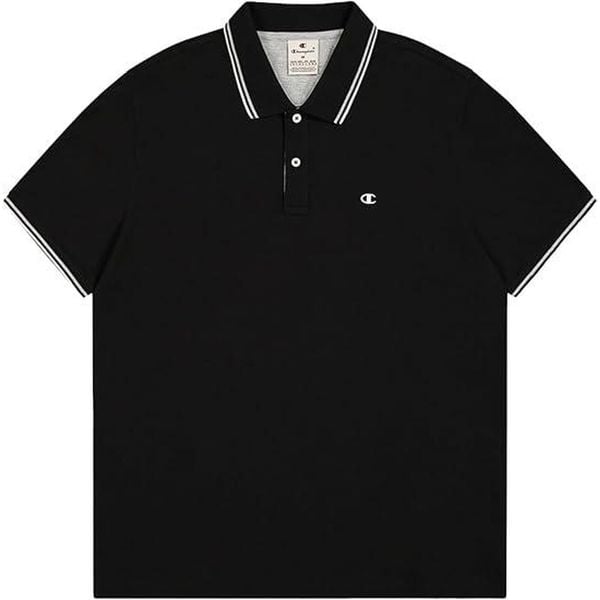 Koszulka męska Champion polo. Czarne koszulki polo męskie CHAMPION, m, bez wzorów, bez ramiączek. Za 106.00 zł.