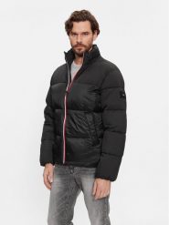Tommy Hilfiger Kurtka zimowa Tech Stand Collar MW0MW27586 Czarny Regular Fit. Czarne kurtki męskie Tommy Hilfiger, na zimę, m, bez wzorów, z syntetyku, bez kaptura. Za 933.90 zł.