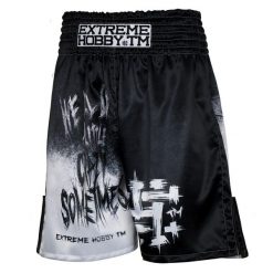 Spodenki bokserskie męskie EXTREME HOBBY PSYCHO CLOWN. Czarne szorty męskie EXTREME HOBBY, z poliesteru, bez kołnierzyka. Za 209.00 zł.
