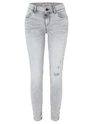 Timezone Dżinsy "Sanya" - Skinny fit - w kolorze jasnoszarym rozmiar: W30/L28. Szare jeansy damskie Timezone. Za 149.31 zł.