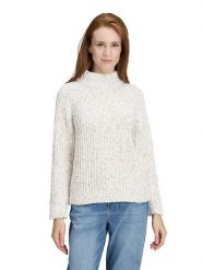 CARTOON Sweter w kolorze biało-beżowym rozmiar: 38. Białe golfy damskie Cartoon, bez wzorów, ze splotem, bez ramiączek. Za 139.95 zł.