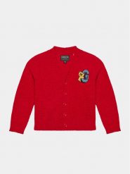 Guess Sweter N3BR02 Z39O0 Czerwony Regular Fit. Czerwone swetry chłopięce Guess, z aplikacjami, z syntetyku, bez kołnierzyka. Za 239.99 zł.