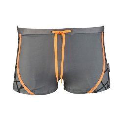 Beco Tangram bokserki kąpielowe męskie szaro-czarno-pomarańczowe. Brązowe kąpielówki męskie 47 Brand, m, bez wzorów, z poliesteru, na fitness i siłownię. Za 239.99 zł.
