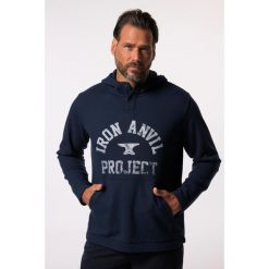 Męska Bluza z kapturem Iron Anvil fitness kaptur do rozm. 7 XL. Niebieskie bluzy sportowe męskie JAY-PI, bez wzorów, z bawełny, casualowe, bez kołnierzyka, bez ramiączek. Za 343.99 zł.