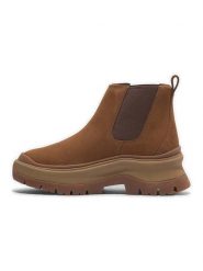 Timberland Skórzane sztyblety "Roxie Lane" w kolorze brązowym rozmiar: 39,5. Brązowe botki damskie Timberland, sportowe, bez obcasa, bez zapięcia. Za 393.12 zł.