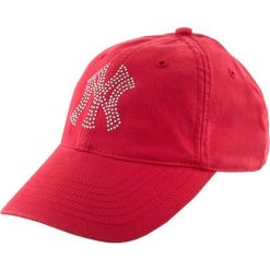 Czapka Unisex z Luksusowej Bawełny NY Diamonds Czerwona. Czerwone czapki męskie New Era, bez wzorów, z bawełny. Za 170.99 zł.
