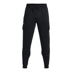 Spodnie do biegania Under Armour Rival Fleece. Białe spodnie materiałowe męskie Under Armour, bez wzorów, z dresówki. Za 255.20 zł.