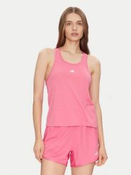 Adidas Koszulka techniczna Train Essentials Minimal Branding JC9528 Różowy Regular Fit. Czerwone bluzki sportowe damskie Adidas, s, bez wzorów, z syntetyku, bez ramiączek. Za 79.99 zł.