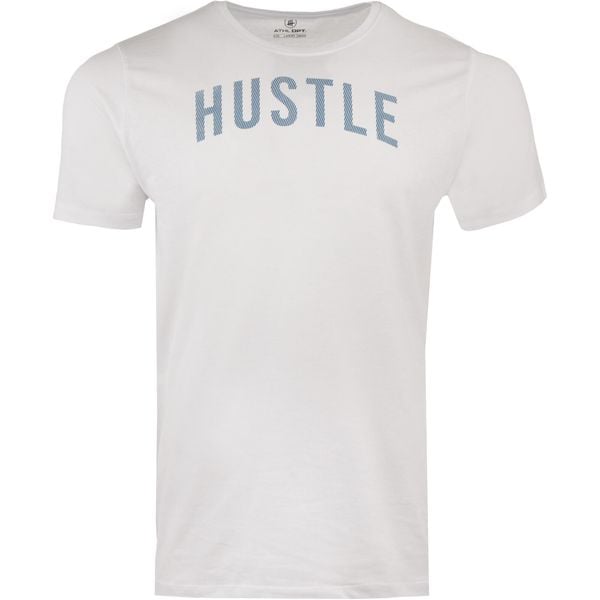 T-shirt ATHL DPT męski — 100% bawełna, dekolt okrągły. Białe t-shirty męskie MEN'S HEALTH, m, bez wzorów, z bawełny, bez kołnierzyka. Za 38.99 zł.