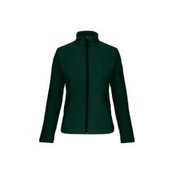 Kurtka damska Kariban Softshell. Zielone kurtki damskie KARIBAN, bez wzorów, z softshellu, bez kaptura. Za 205.00 zł.